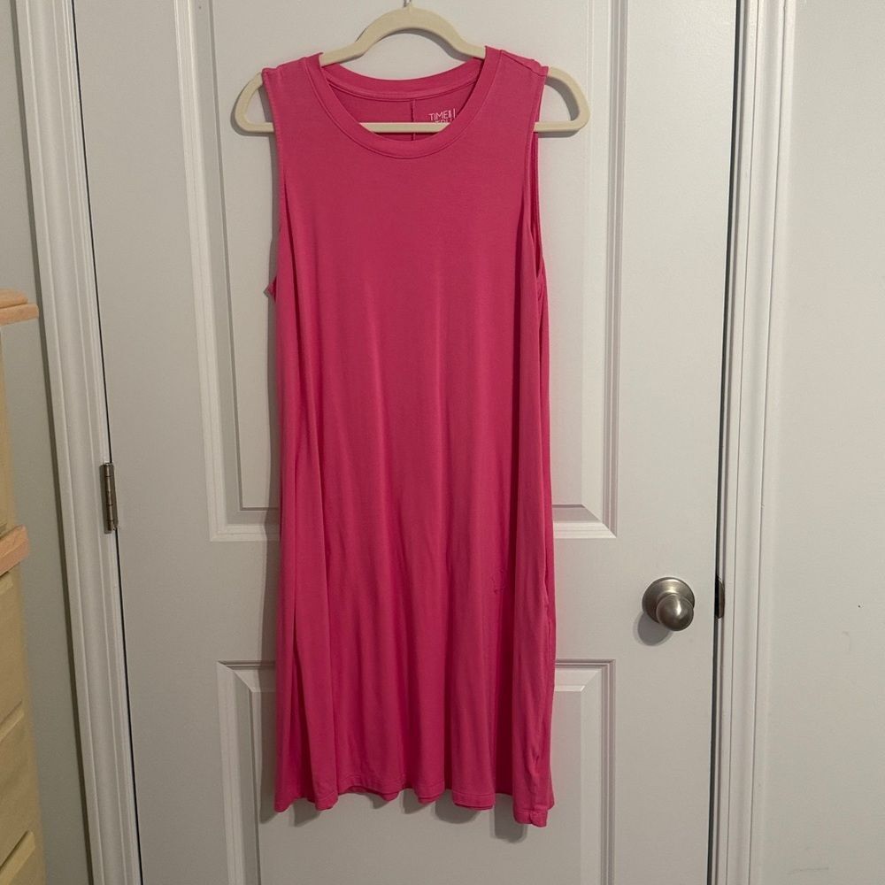 Time and Tru Fuchsia Top